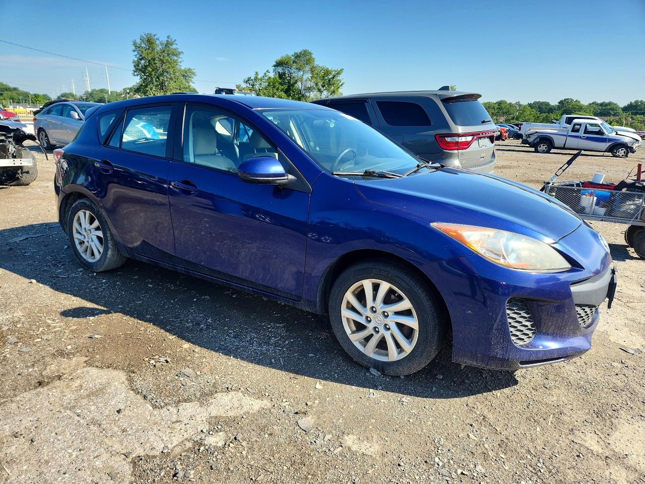 2012 Mazda 3 I Blue vin: JM1BL1L85C1544273