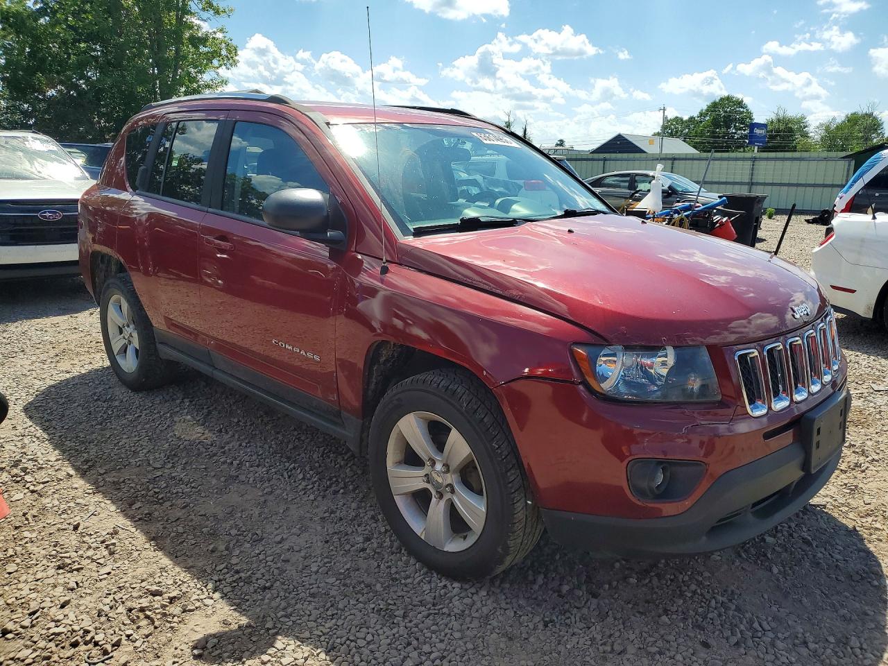 2014 Jeep Compass Sport Красный vin: 1C4NJDBB4ED592351