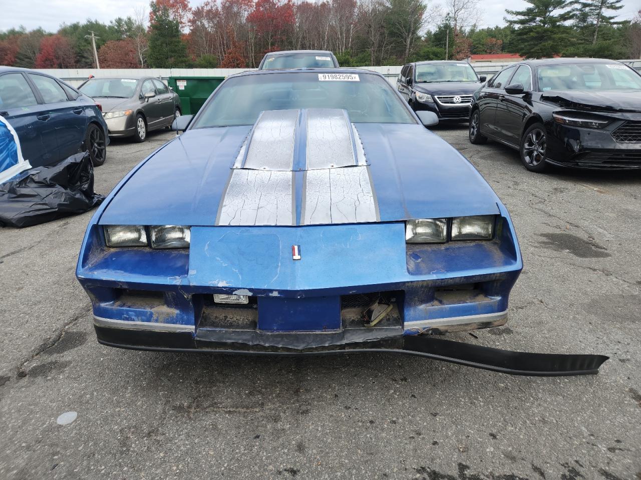 1985 Chevrolet Camaro Blue vin: 1G1FP87S4FN152329