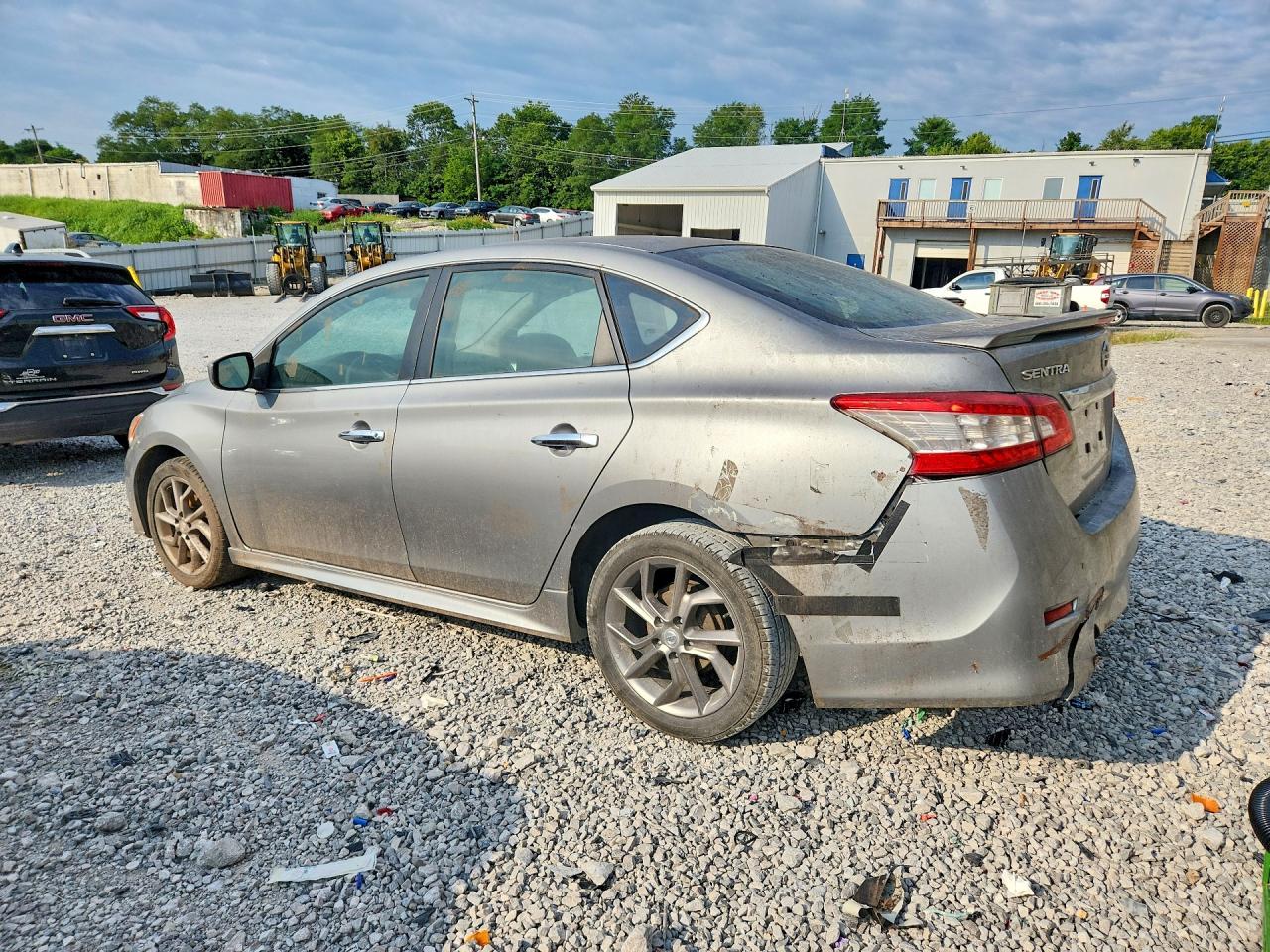 2014 Nissan Sentra Sr Серебряный vin: 3N1AB7AP6EY261572
