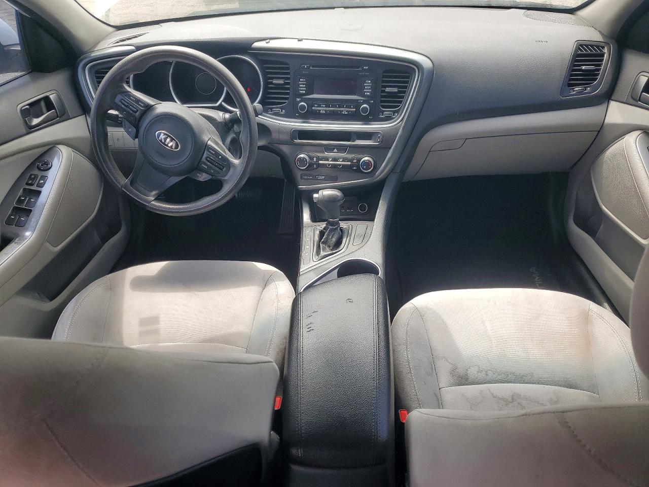 2014 Kia Optima Lx White vin: 5XXGM4A74EG337797