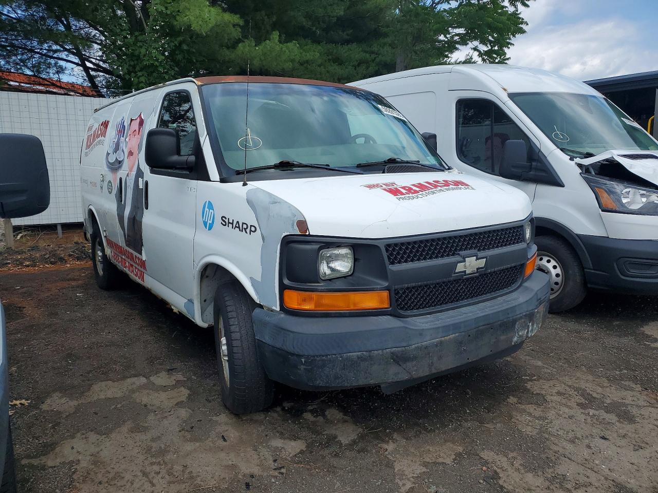 2007 Chevy Express G1500 Cargo ** Pri Fleet ** Белый vin: 1GCFG15X371149556