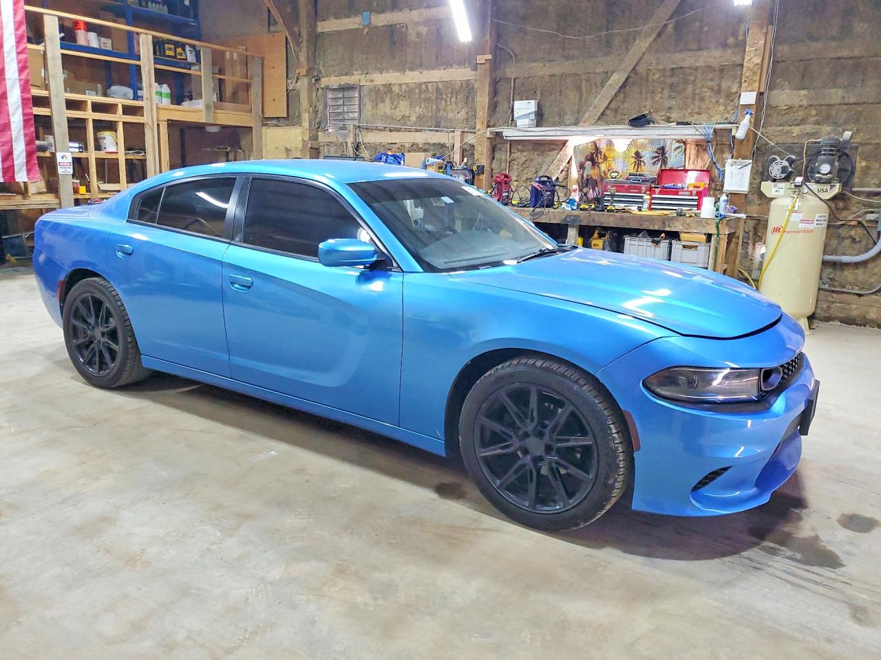 2018 Dodge Charger Sxt Blue vin: 2C3CDXBG8JH318664
