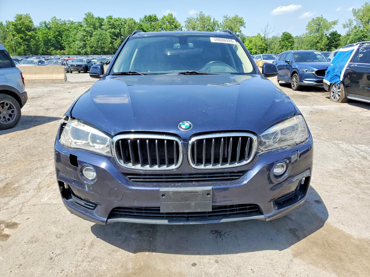 2015 Bmw X5 Xdrive35i Blue vin: 5UXKR0C57F0K67097