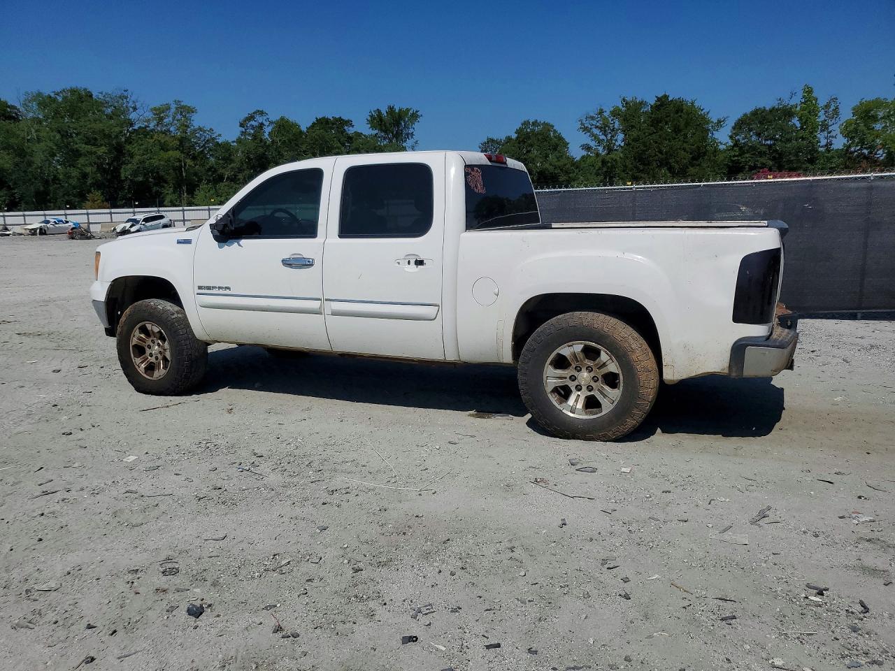 2011 Gmc Sierra K1500 Sle White vin: 3GTP2VE34BG103431