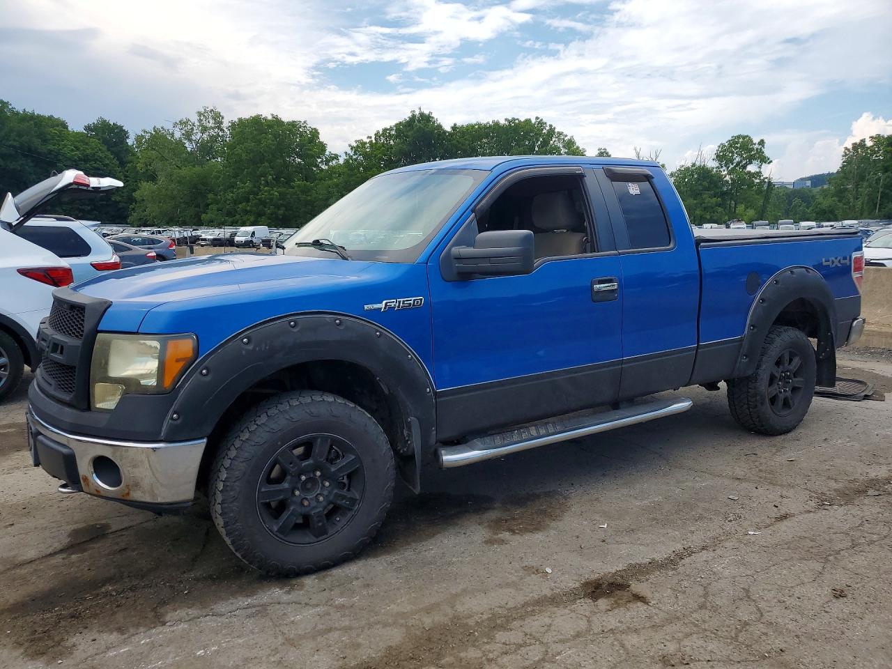 2011 Ford F150 Super Cab Blue vin: 1FTFX1EF1BFA16412