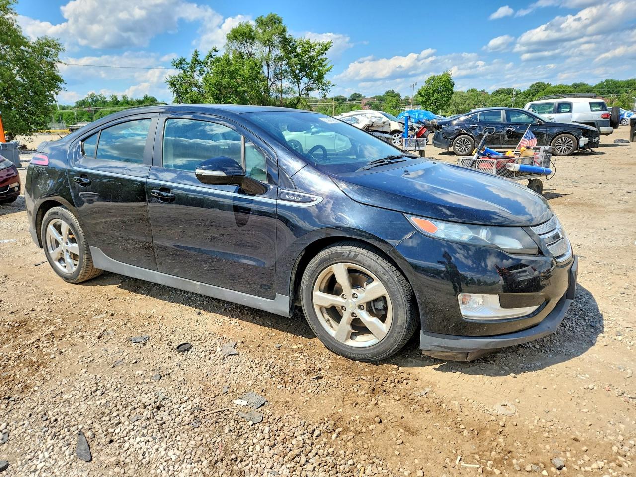 2013 Chevrolet Volt Black vin: 1G1RD6E40DU112007