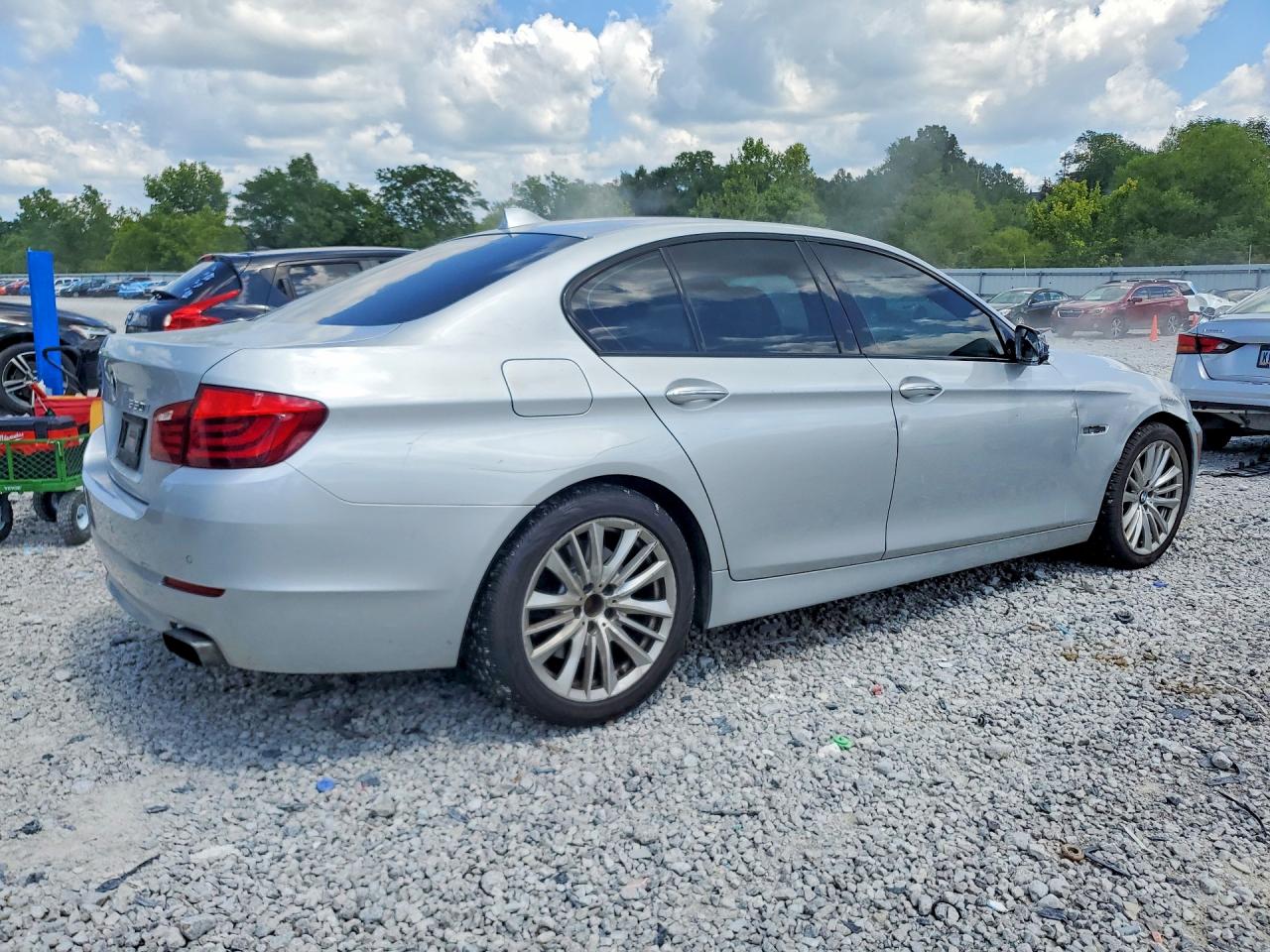 2012 Bmw 550 I Silver vin: WBAFR9C58CDV58409