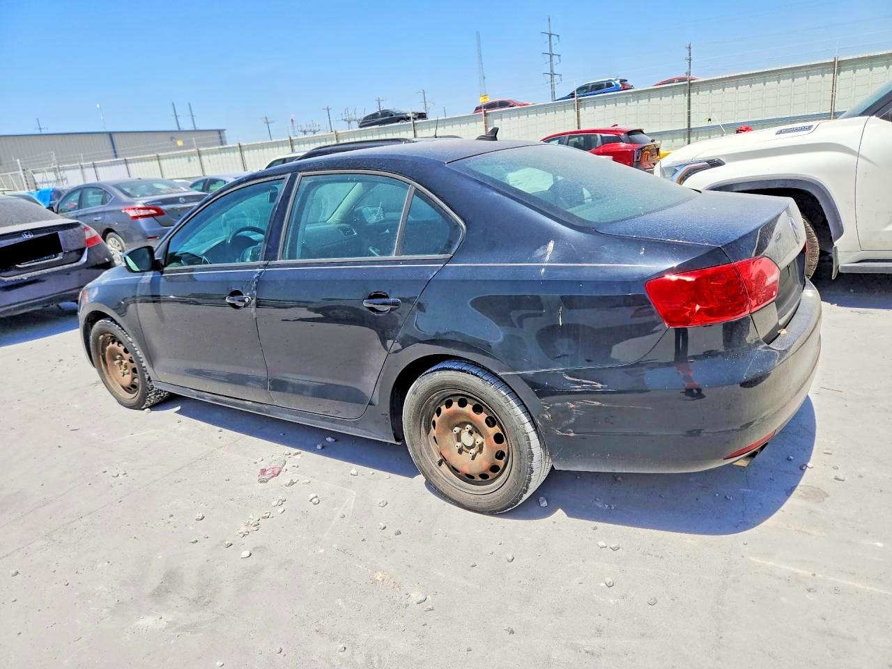 2014 Volkswagen Jetta Se Black vin: 3VWD17AJ4EM392707