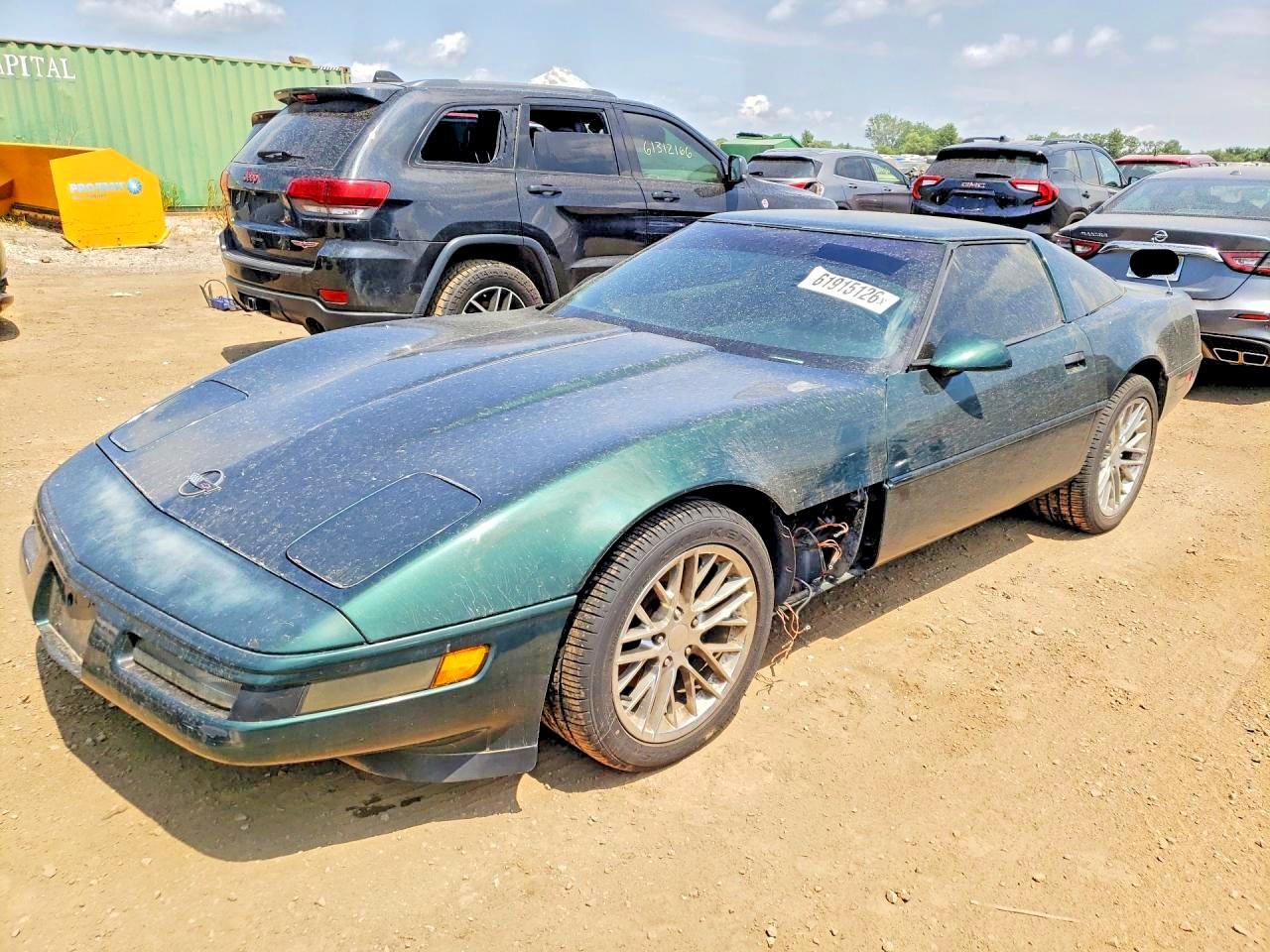 1992 Chevrolet Corvette Green vin: 1G1YY23P9N5115411