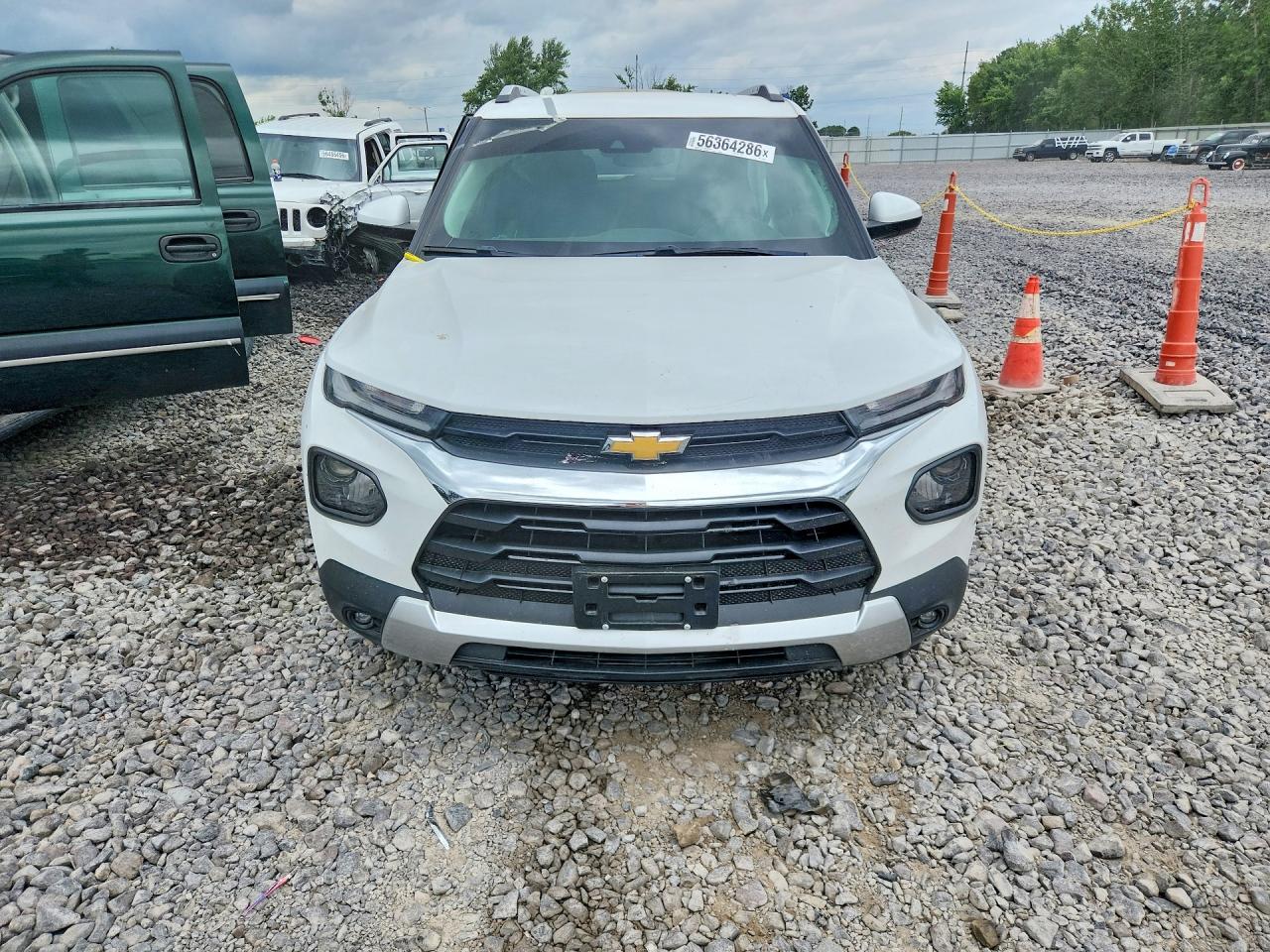 2022 Chevrolet Trailblazer Lt White vin: KL79MPSL8NB115756