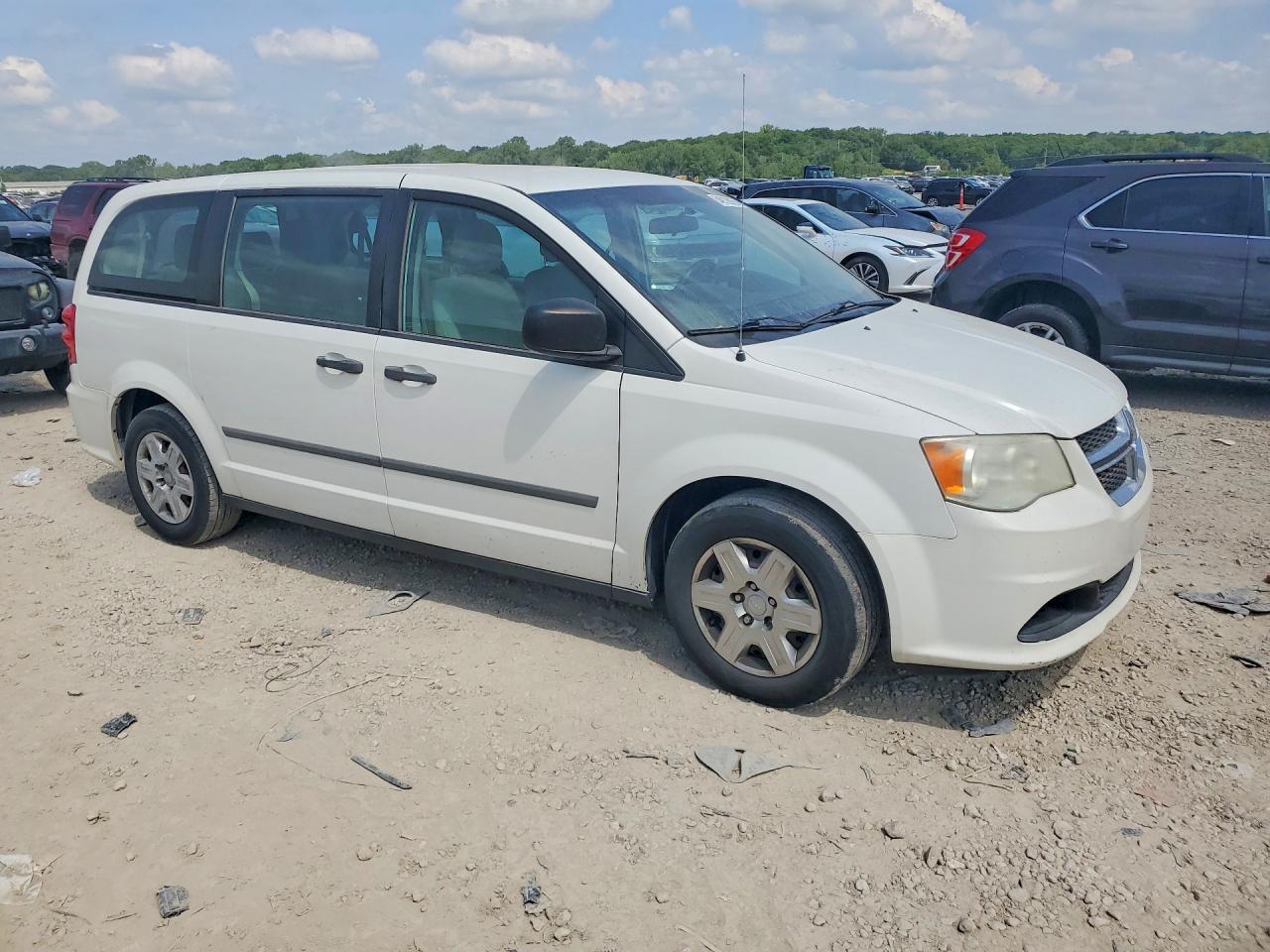 2012 Dodge Grand Caravan Se White vin: 2C4RDGBG3CR215994