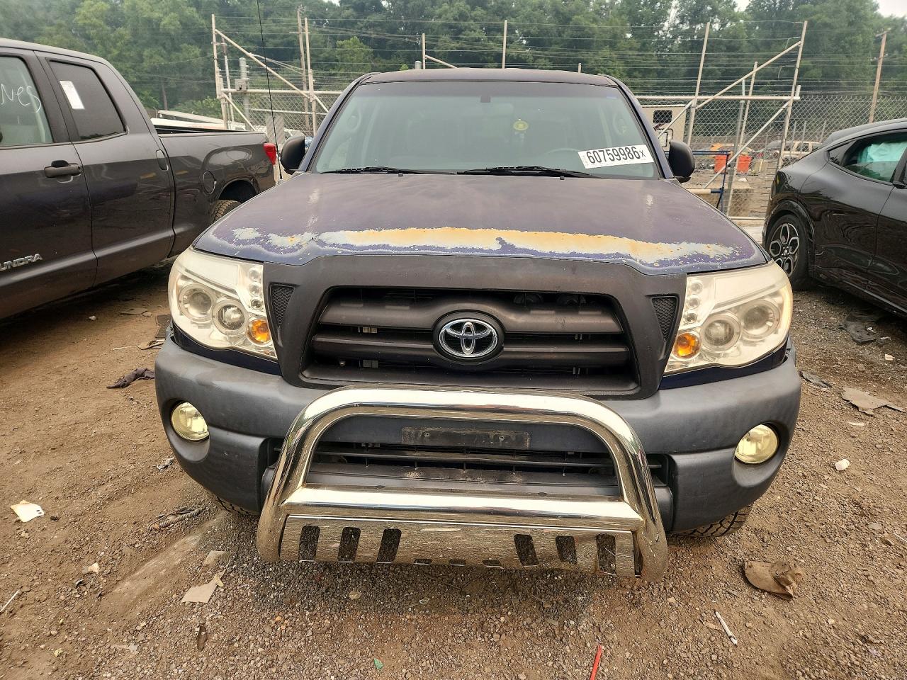 2008 Toyota Tacoma Double Cab Prerunner Blue vin: 3TMJU62N78M059396