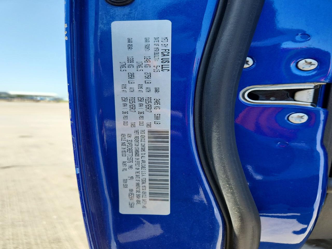 2015 Dodge Journey Blue vin: 3C4PDCAB2FT715376