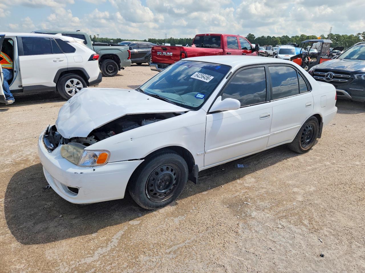 2001 Toyota Corolla Le Белый vin: 1NXBR12E61Z429520