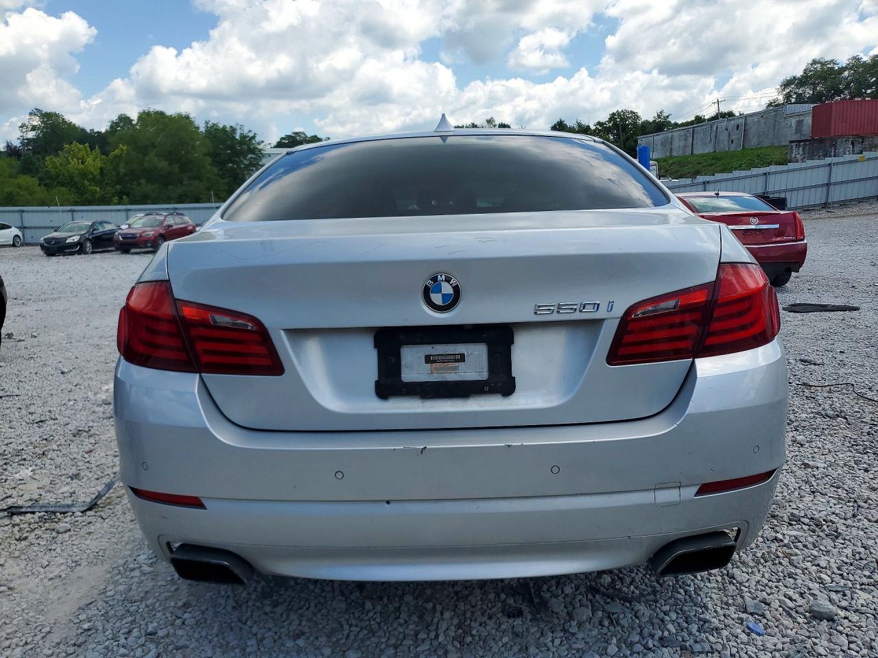 2012 Bmw 550 I Silver vin: WBAFR9C58CDV58409