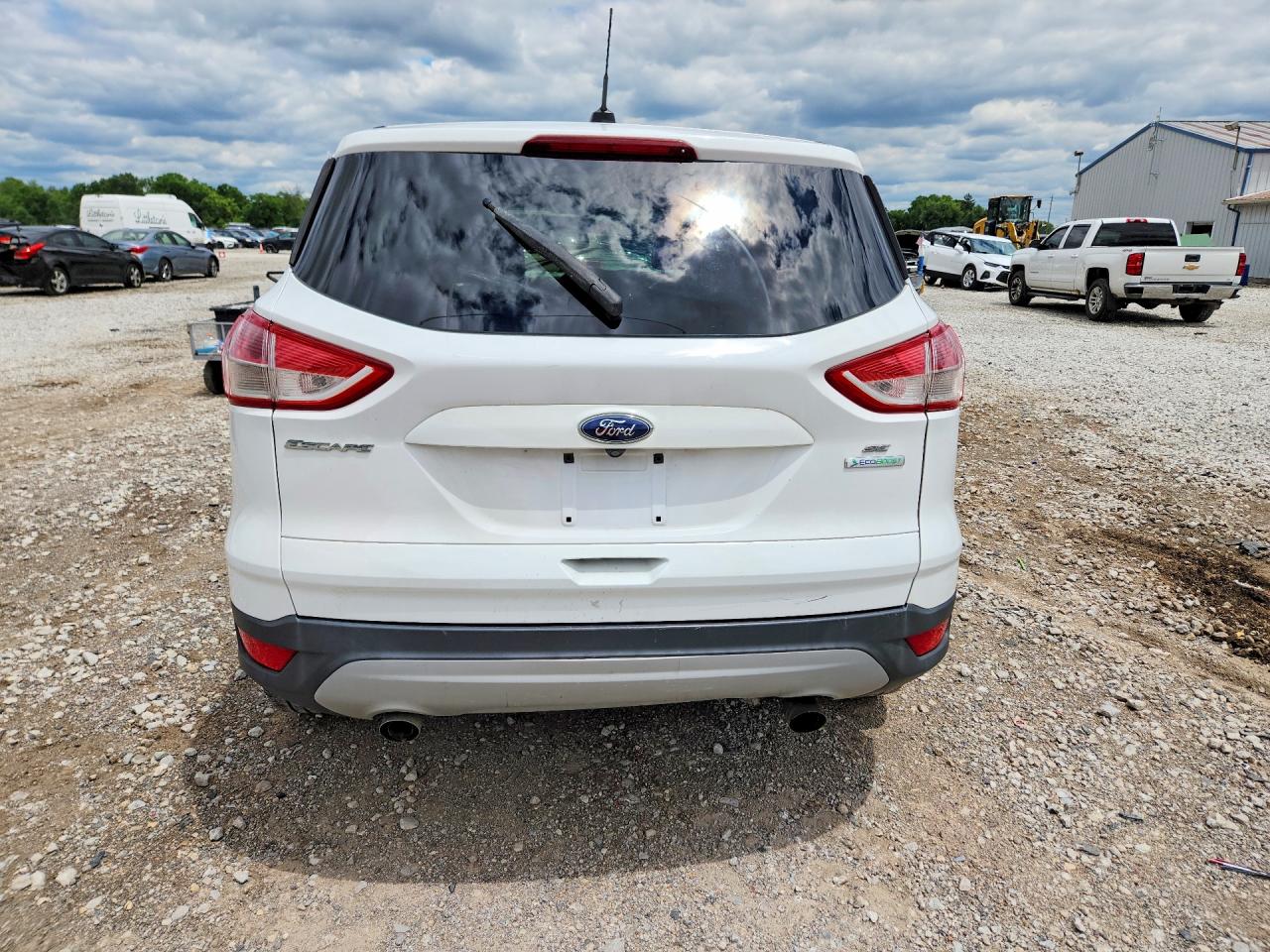 2014 Ford Escape Se White vin: 1FMCU0GX2EUB75589