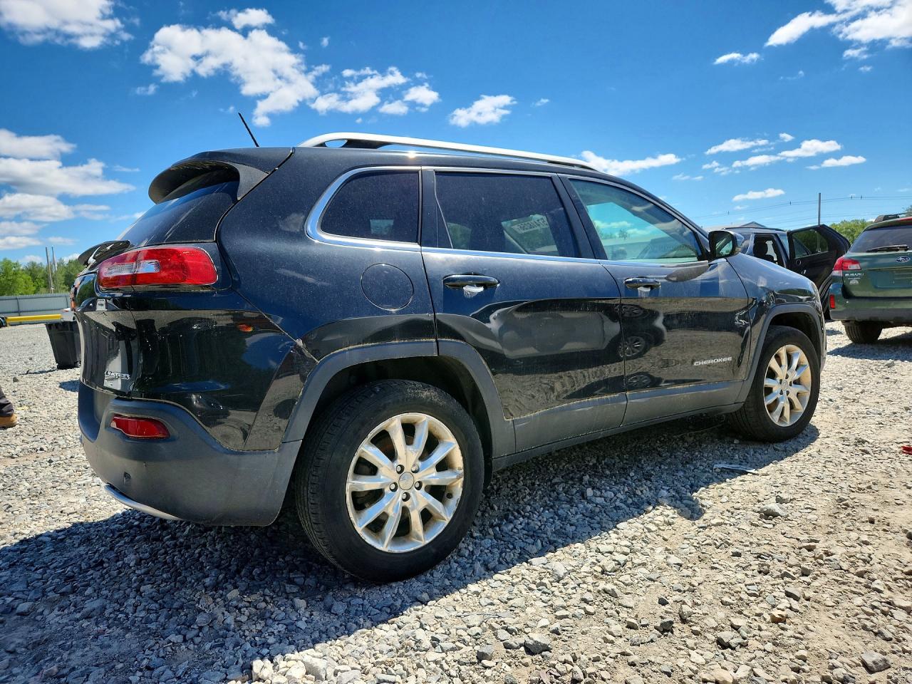2015 Jeep Cherokee Limited Black vin: 1C4PJMDB3FW763912