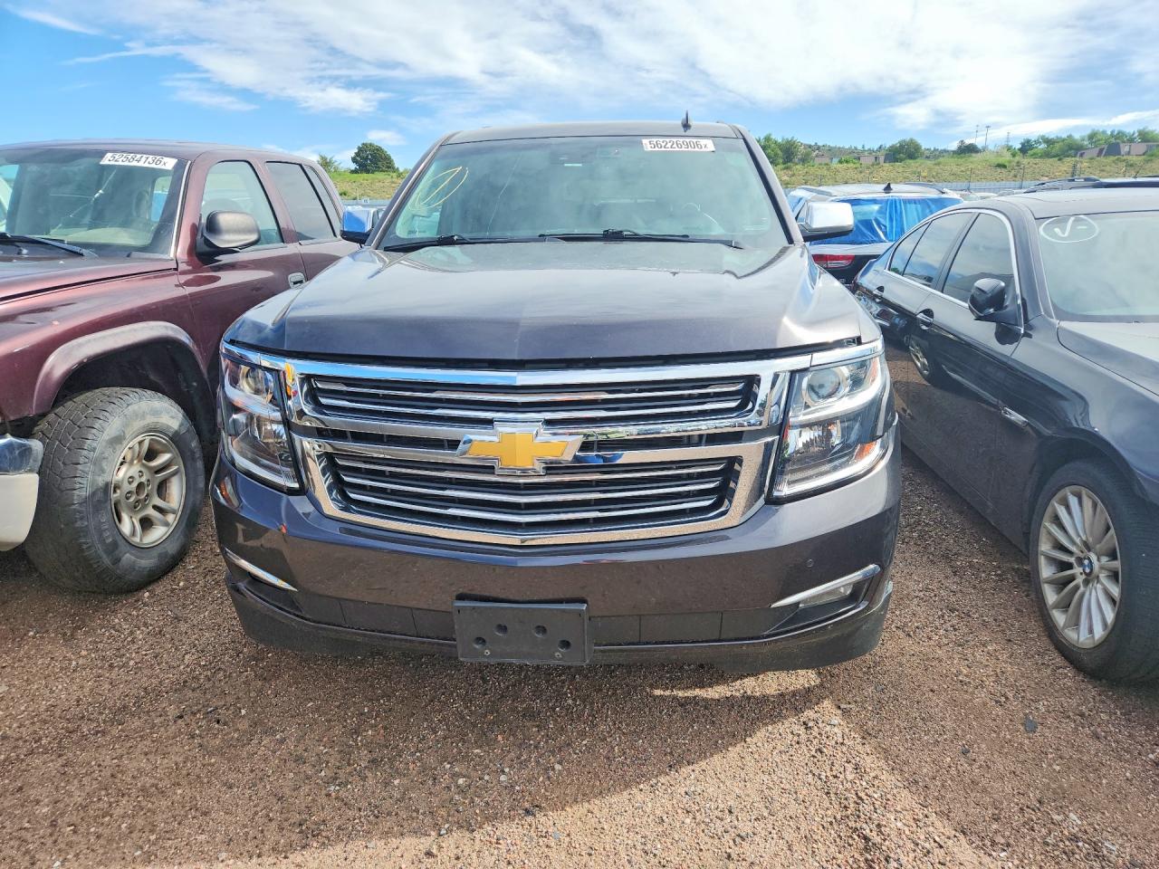 2015 Chevrolet Suburban K1500 Ltz Gray vin: 1GNSKKKC7FR243998