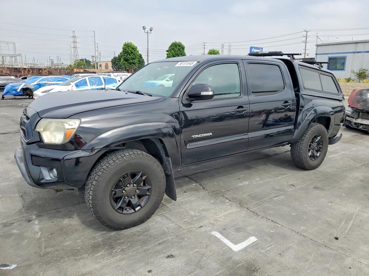 2014 Toyota Tacoma Double Cab Prerunner Черный vin: 5TFJU4GN4EX056555