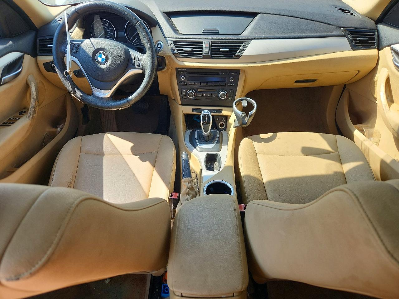 2014 Bmw X1 Sdrive28i White vin: WBAVM1C5XEVW51635