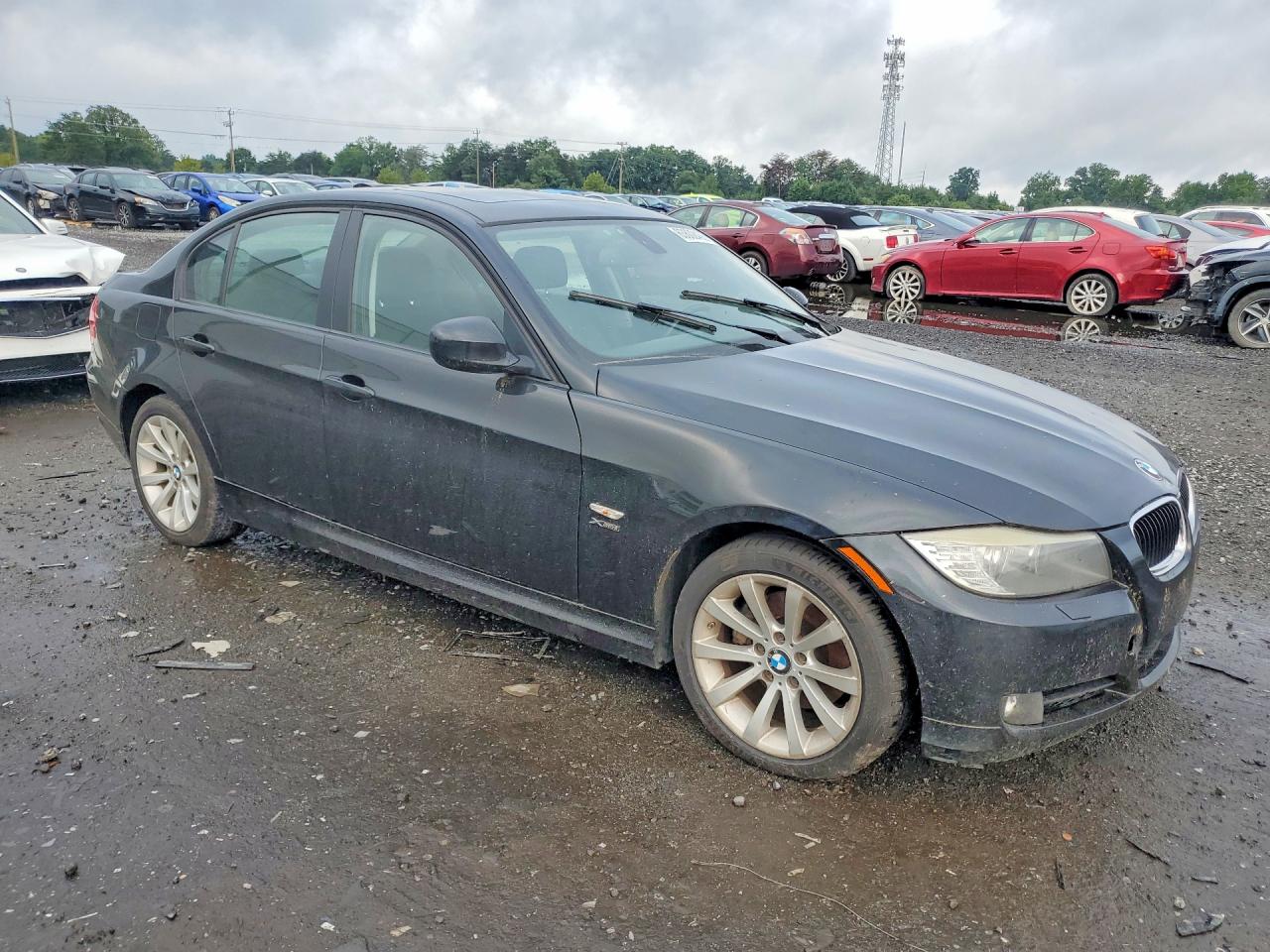 2011 Bmw 328 Xi Черный vin: WBAPK7C58BA972626