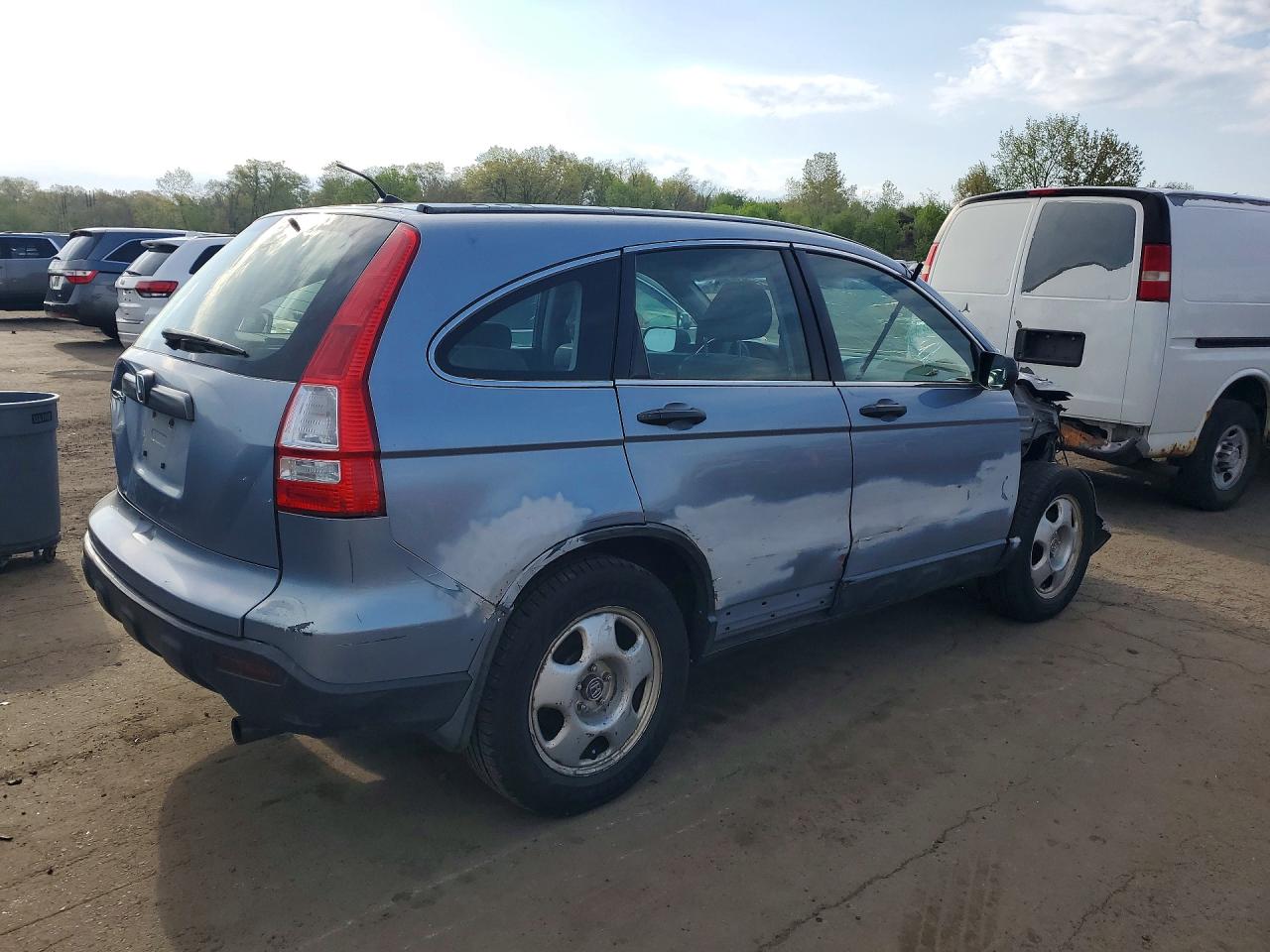 2007 Honda Cr-v Lx Синий vin: JHLRE38377C036630