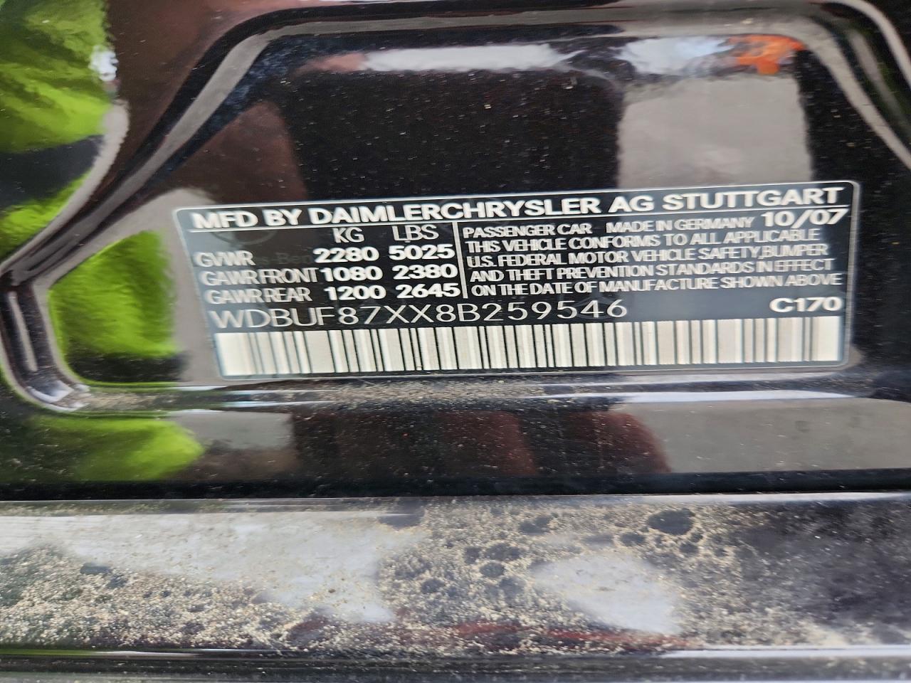2008 Mercedes-benz E 350 4matic Black vin: WDBUF87XX8B259546