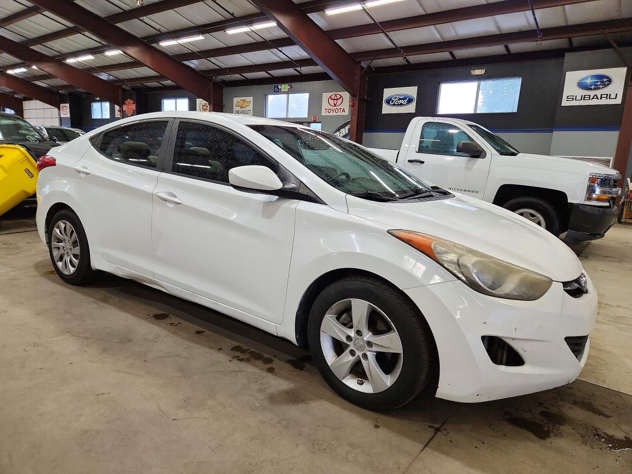 2012 Hyundai Elantra Gls White vin: 5NPDH4AEXCH083990