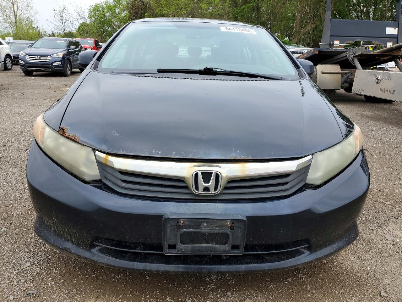 2012 Honda Civic Lx Black vin: 2HGFB2F42CH112410