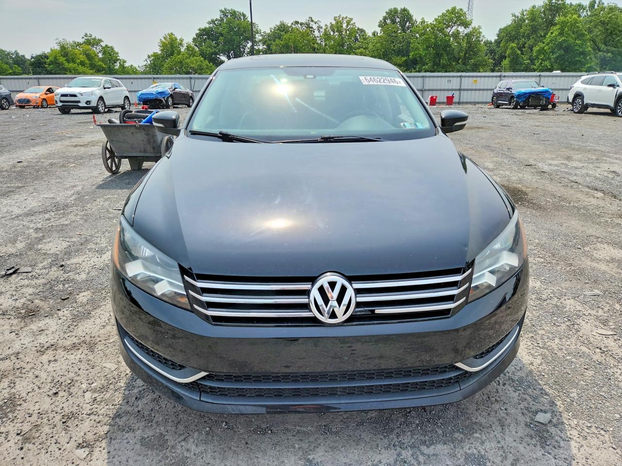 2013 Volkswagen Passat Se Black vin: 1VWBP7A31DC080464