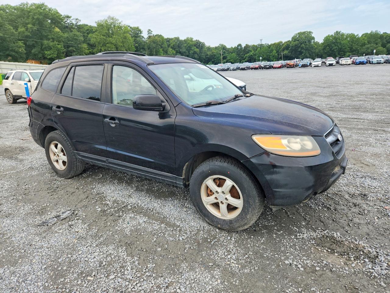 2007 Hyundai Santa Fe Gls Black vin: KM8SG13D67U096482