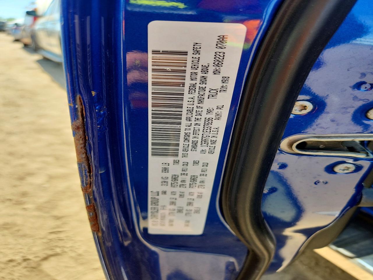 2014 Ram 1500 Slt Blue vin: 1C6RR7GT1ES378286