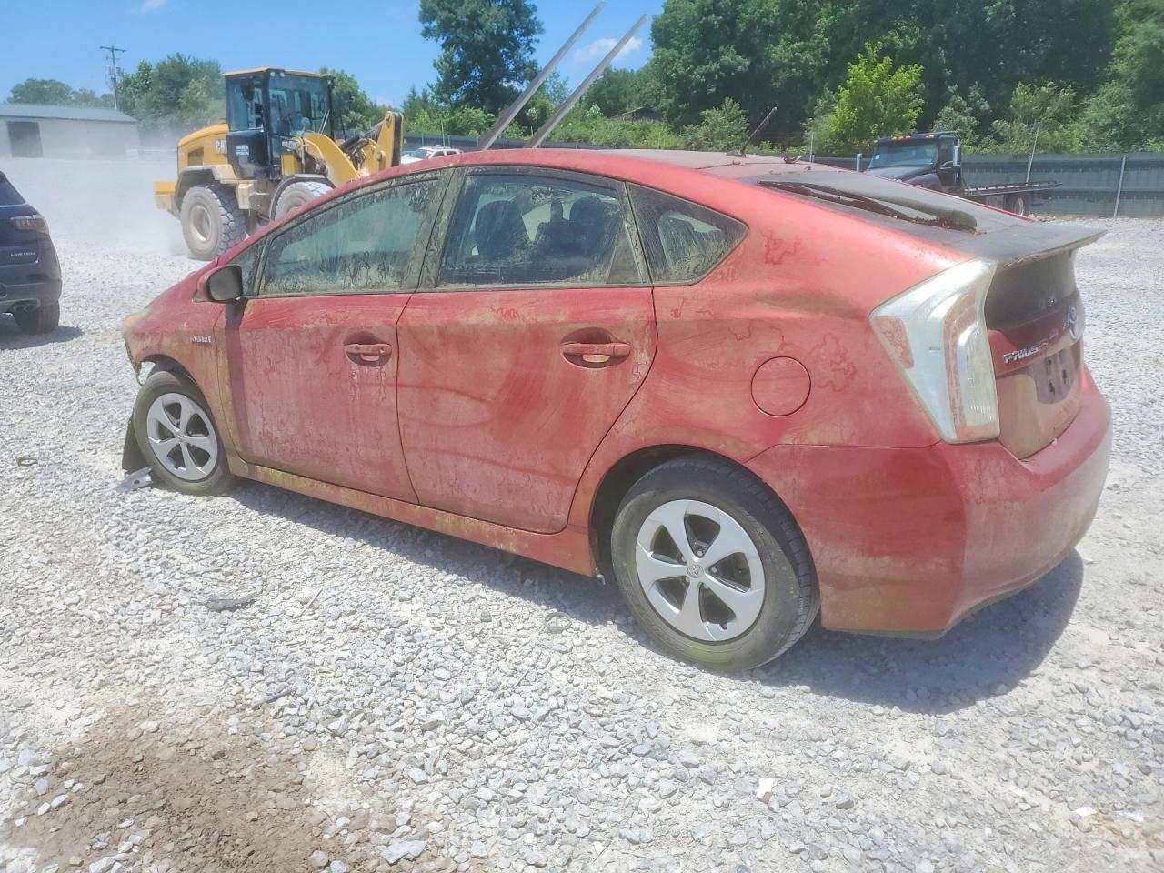 2012 Toyota Prius Two Red vin: JTDKN3DU1C1546006
