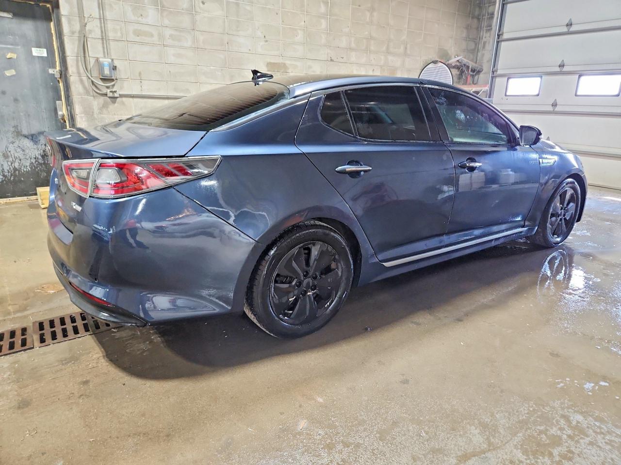 2015 Kia Optima Hybrid White vin: KNAGN4AD6F5084956