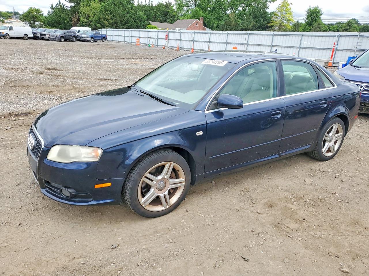 2008 Audi A4 2.0t Quattro Blue vin: WAUDF78E28A004465