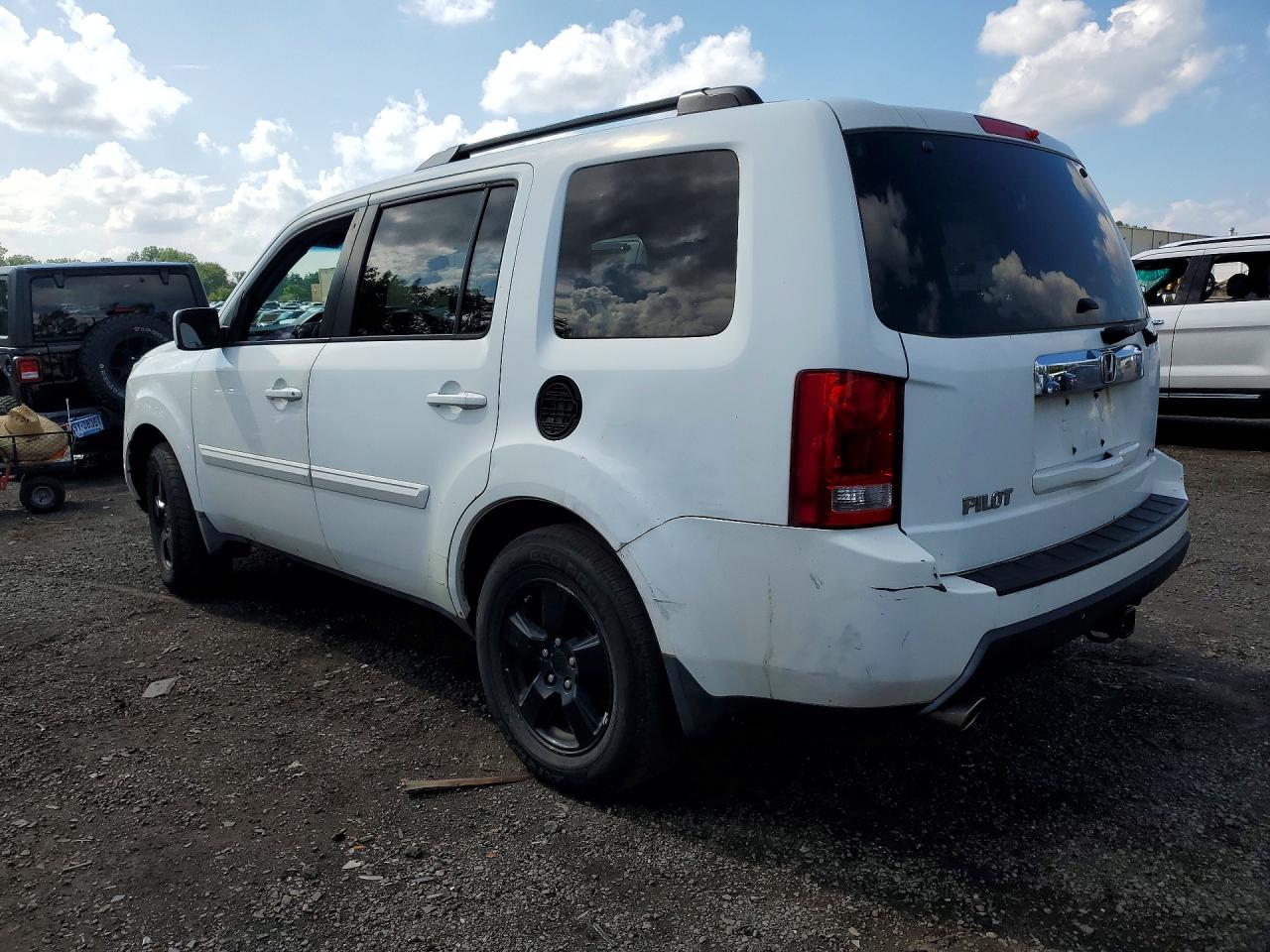 2009 Honda Pilot Exl White vin: 5FNYF48619B012609