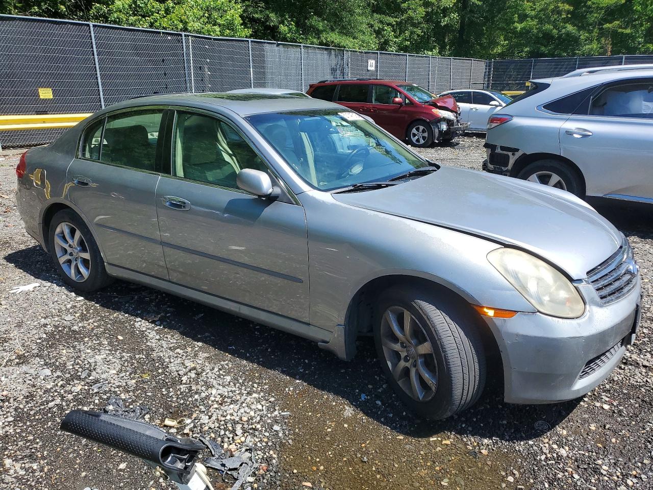 2006 Infiniti G35 X Silver vin: JNKCV51FX6M613483