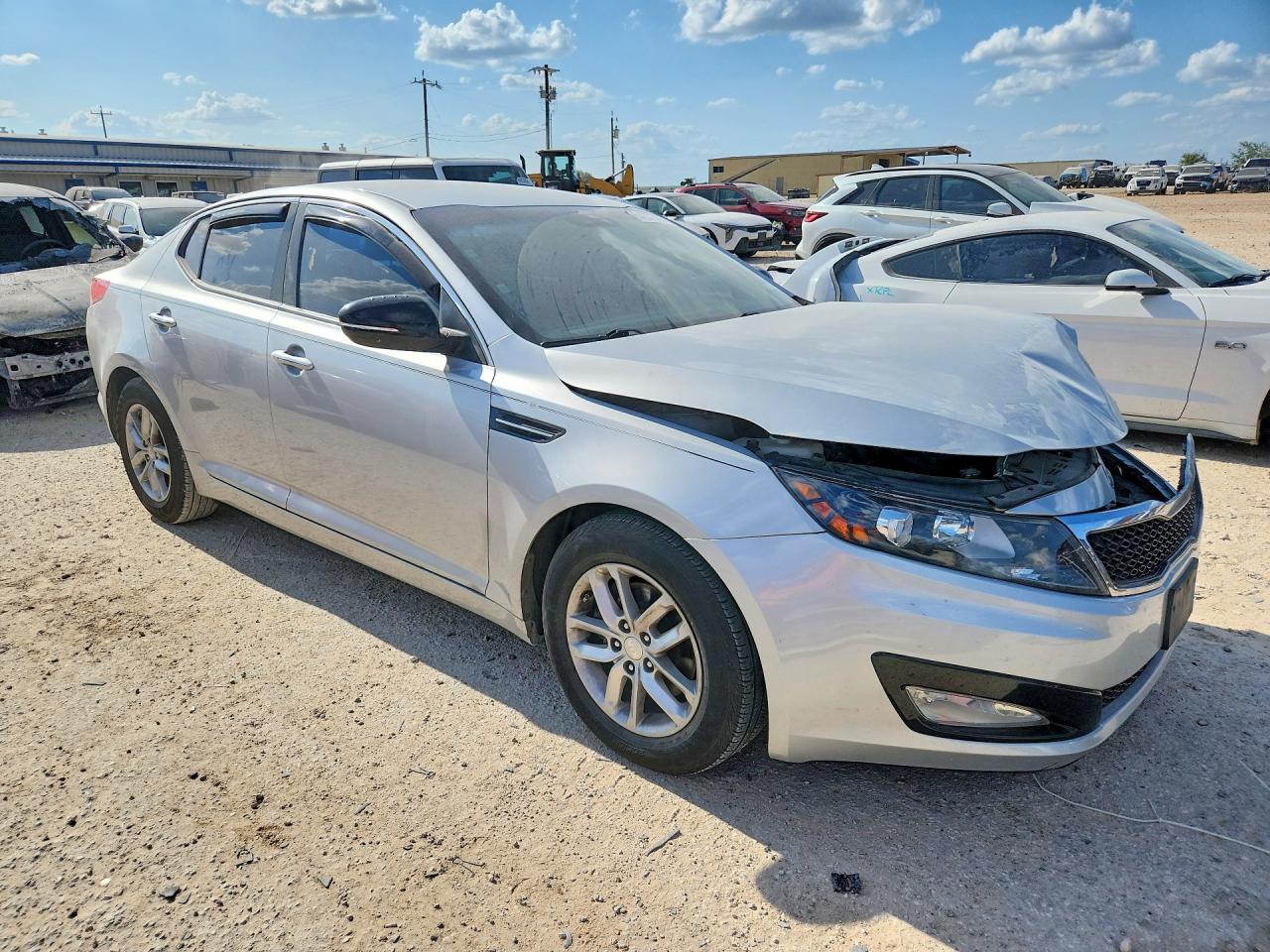 2013 Kia Optima Lx Silver vin: 5XXGM4A74DG186751