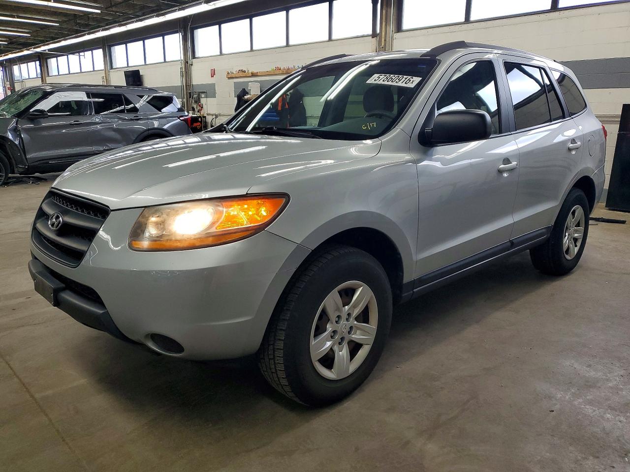 2009 Hyundai Santa Fe Gls Silver vin: 5NMSG13D19H291081