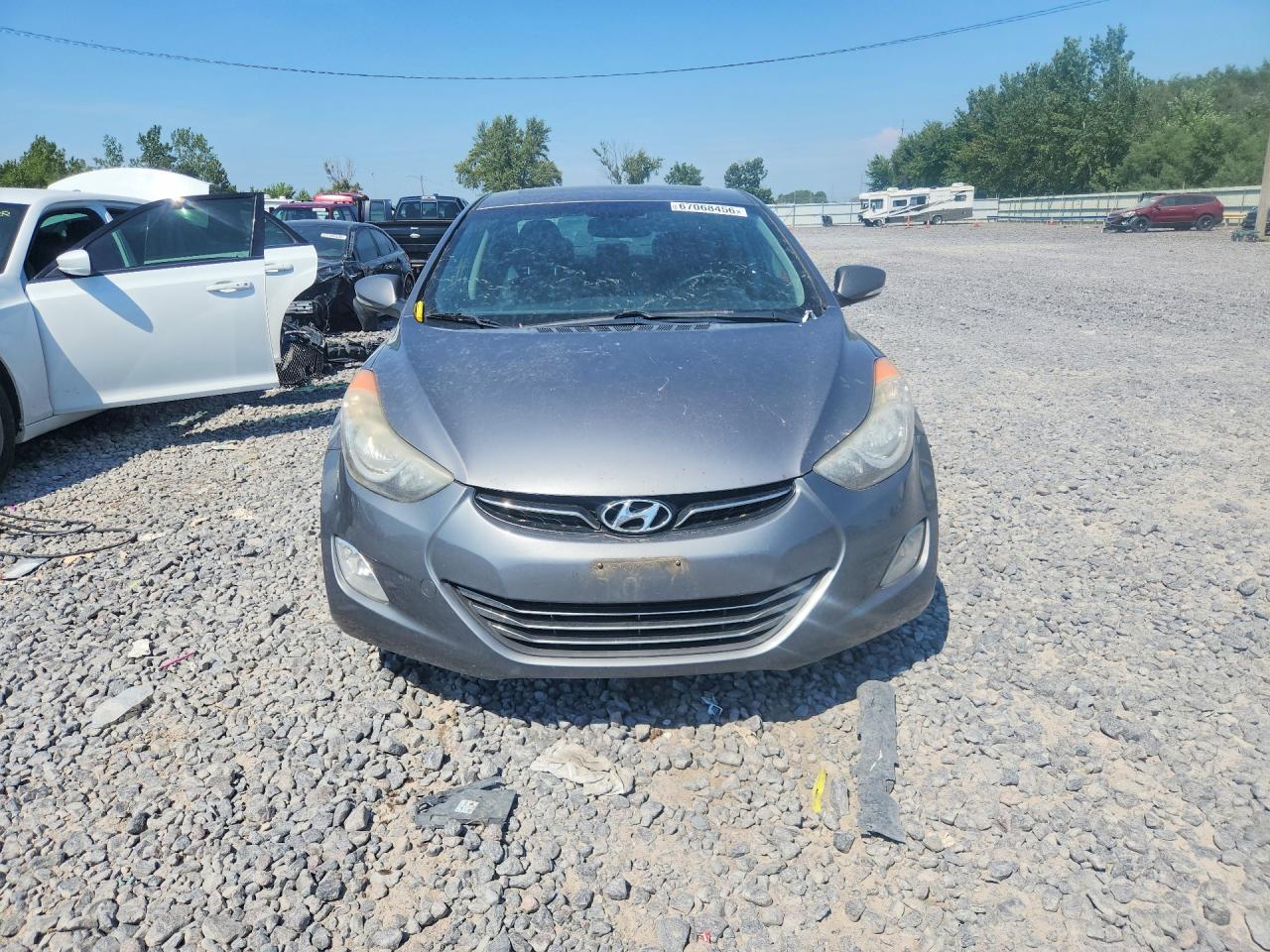 2012 Hyundai Elantra Limited Gray vin: 5NPDH4AE9CH119121