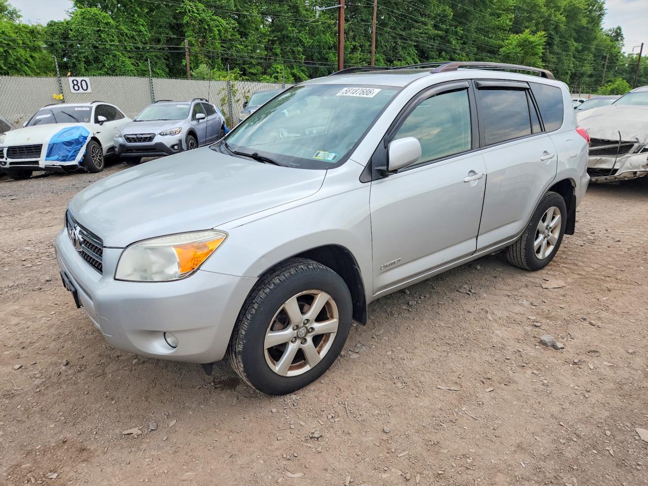 2007 Toyota Rav4 Limited Silver vin: JTMBD31V775057012