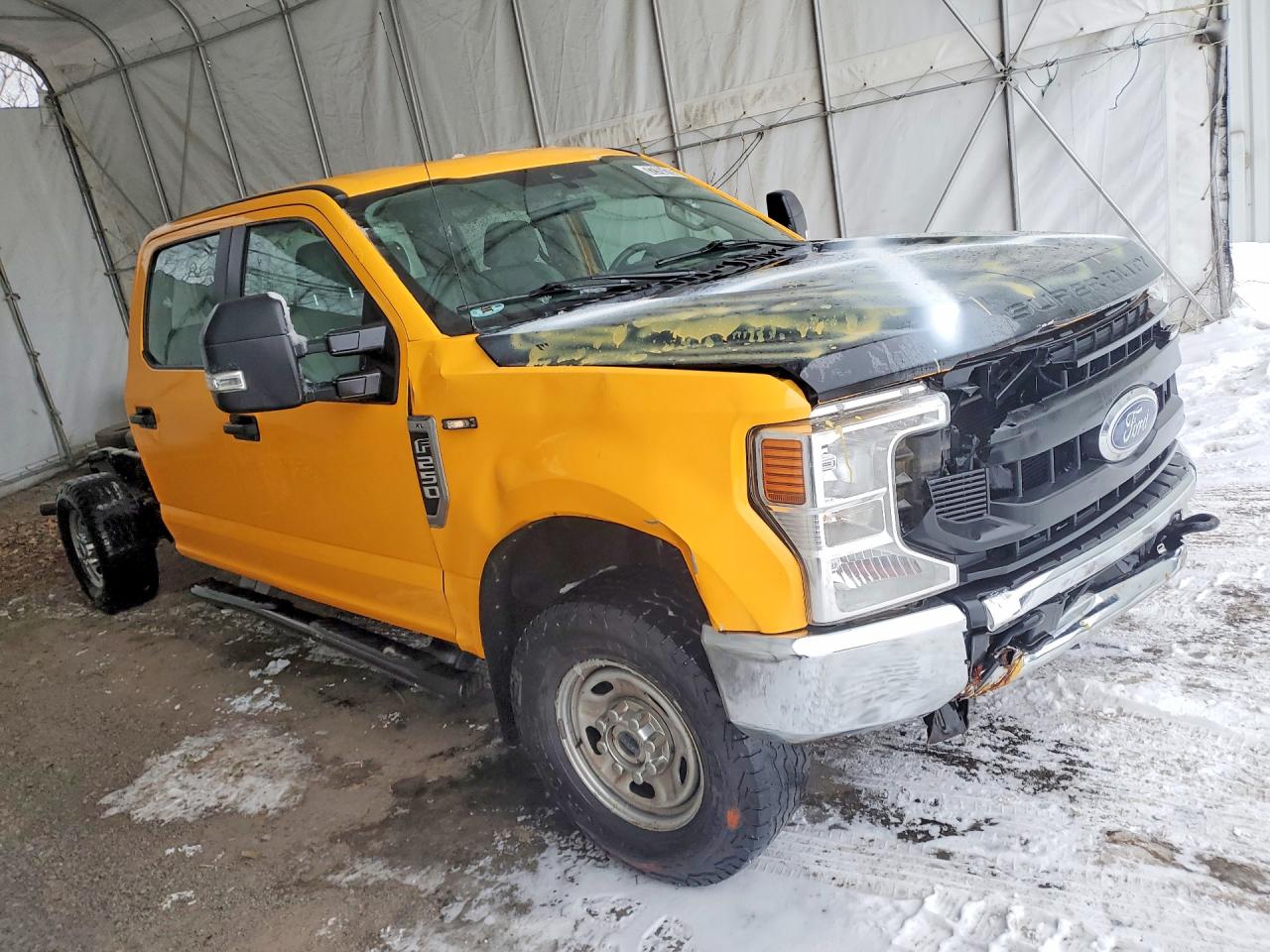 2020 Ford F250 Super Duty Yellow vin: 1FT7W2B67LEE12854
