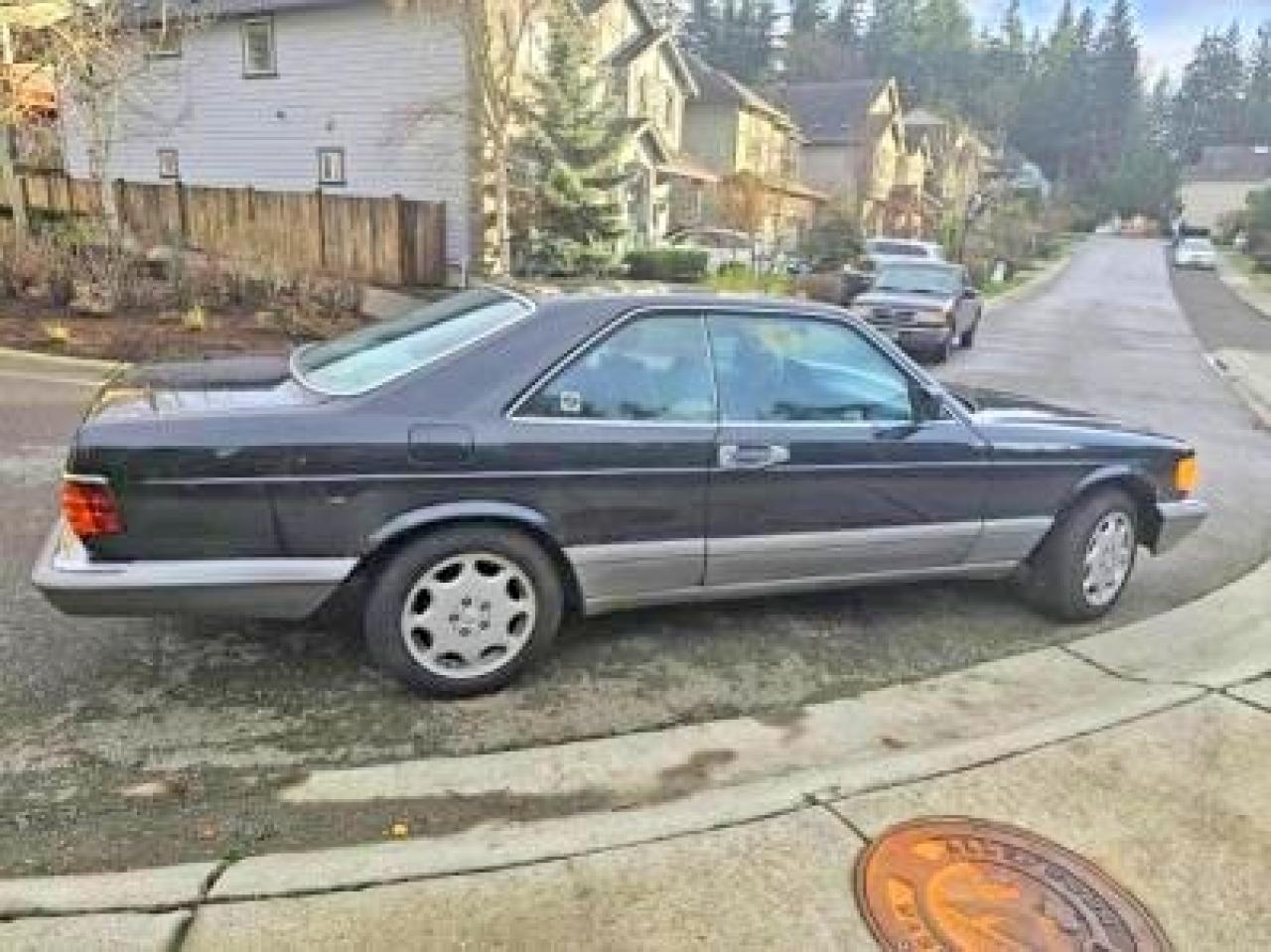 1987 Mercedes-benz 560 Sec Black vin: WDBCA45D9HA320337
