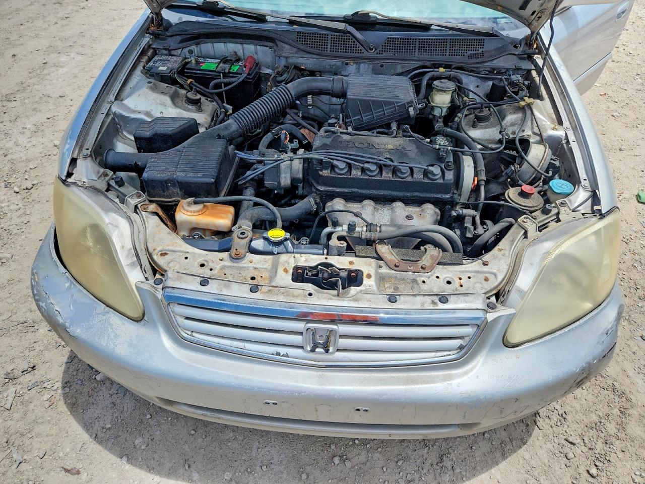 1999 Honda Civic Lx Silver vin: 1HGEJ6670XL015490