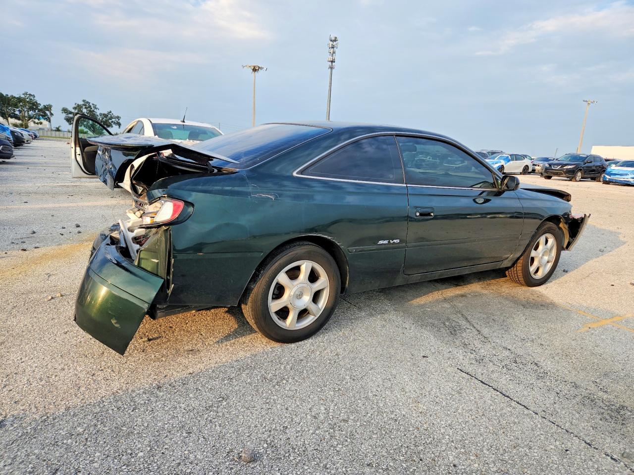2000 Toyota Camry Solara Se V6 Green vin: 2T1CF22P5YC278430