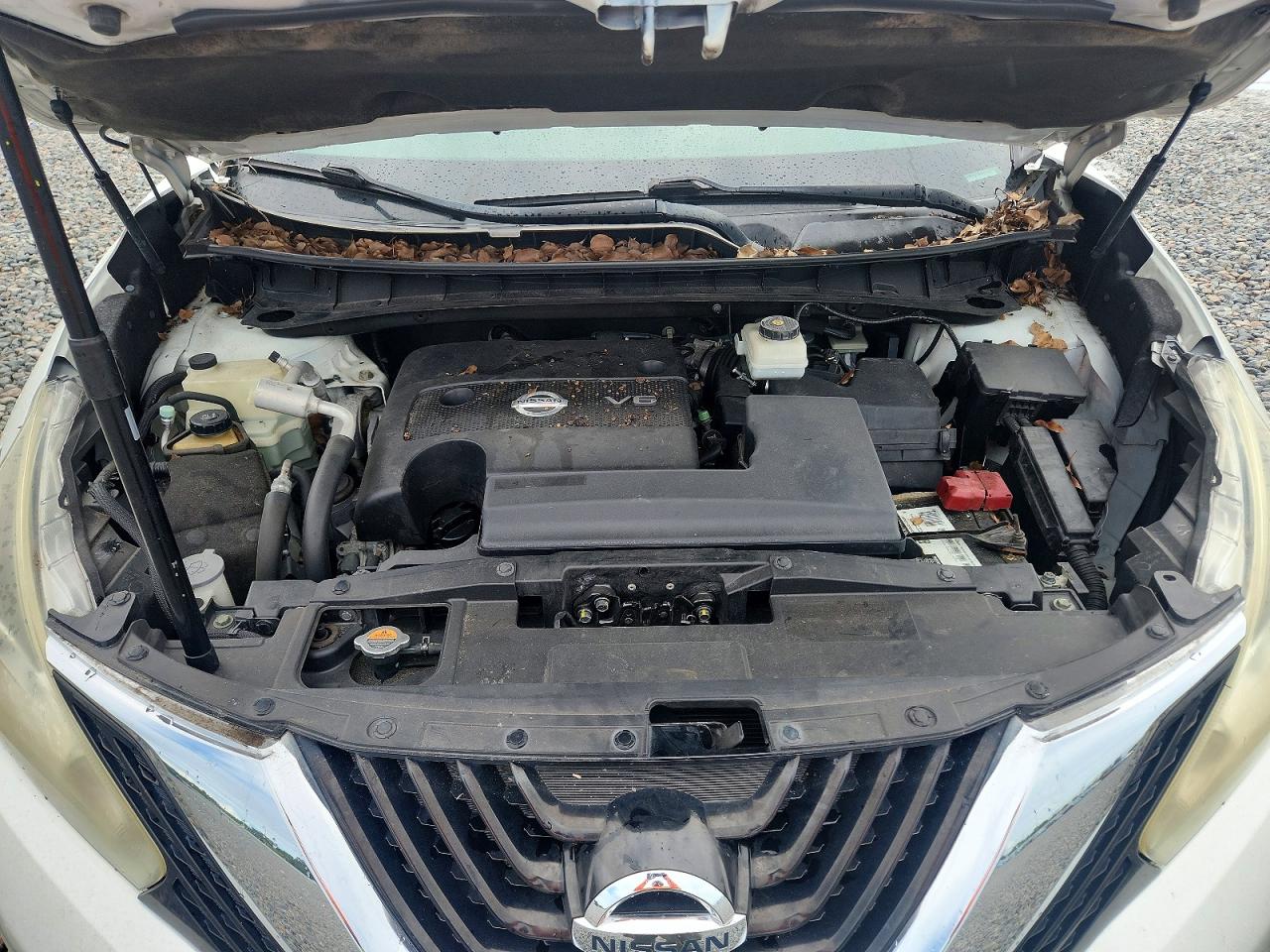 2015 Nissan Murano S White vin: 5N1AZ2MG4FN276153