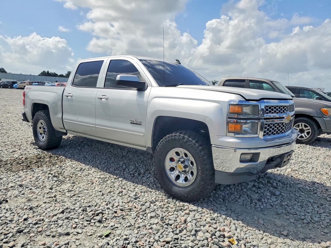 2015 Chevrolet Silverado K1500 Lt Silver vin: 3GCUKREC0FG194701