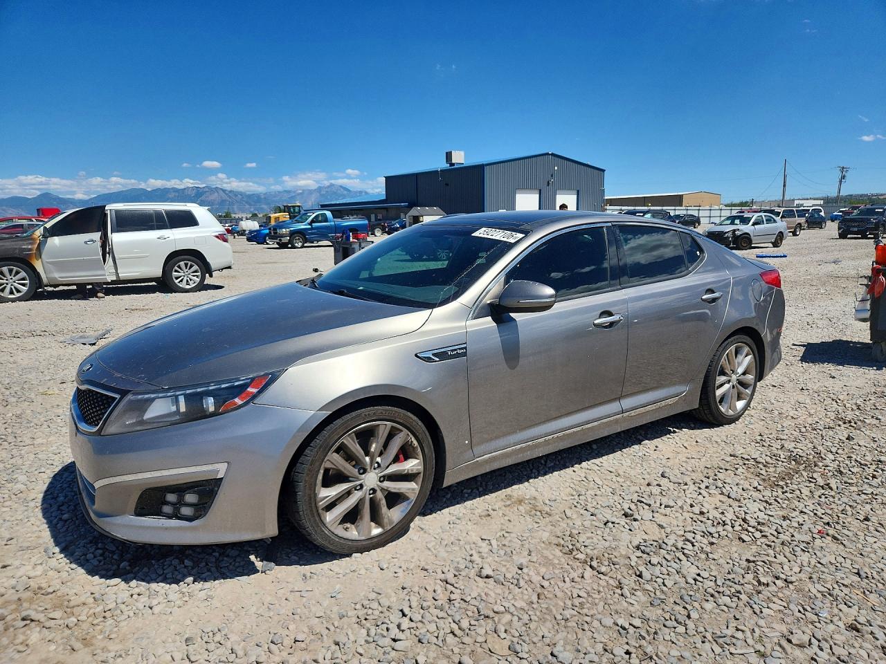 2015 Kia Optima Sx Gray vin: 5XXGR4A61FG395893