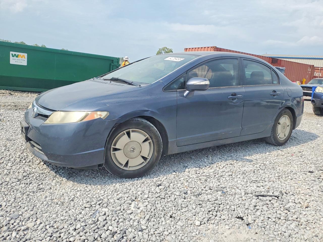 2006 Honda Civic Hybrid Blue vin: JHMFA36236S028386